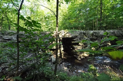 Thompson’s Bridge, located in the Allen’s Mills section of Industry. Thompson’s Bridge, located in the Allen’s Mills section of Industry.